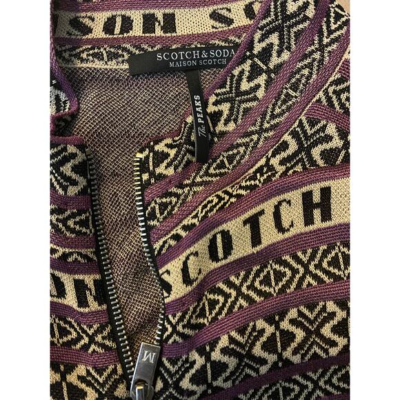 Scotch & Soda Maison Scotch Fair Isle Zip Cardigan - Picture 5 of 10